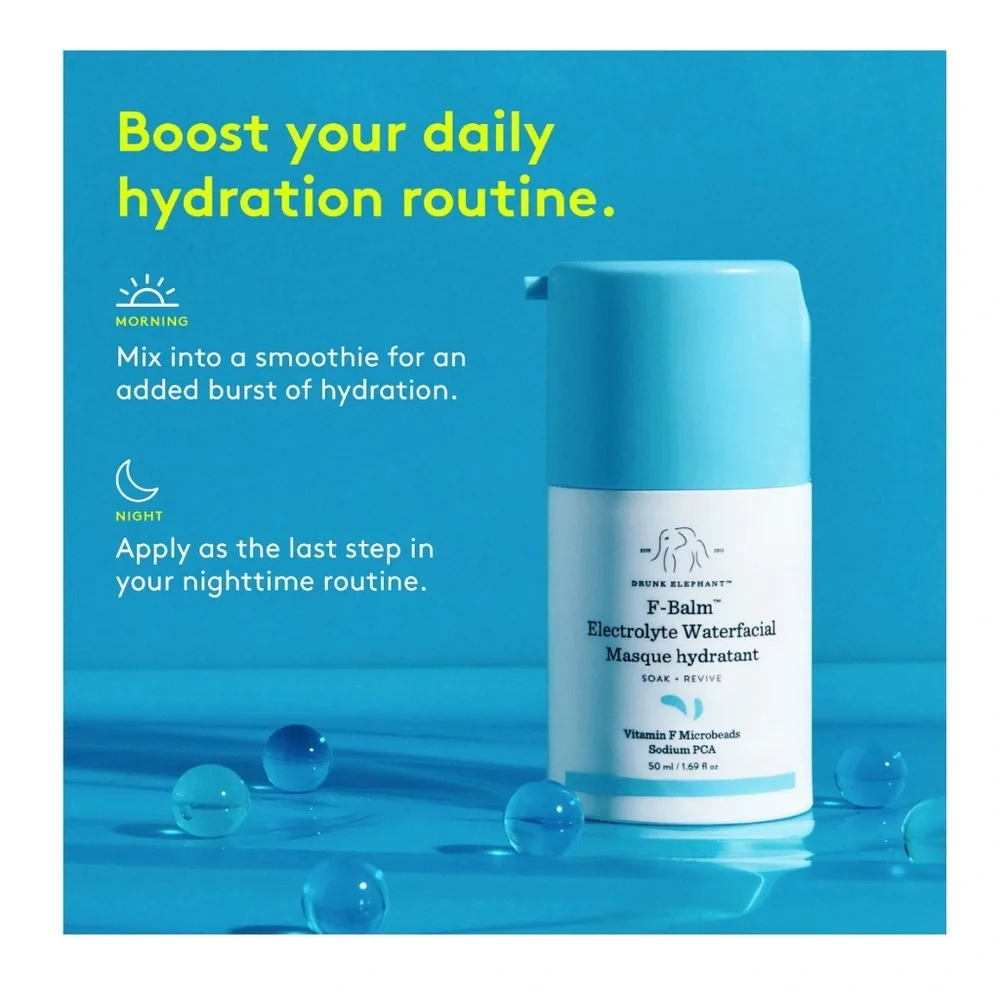 Drunk Elephant F-Balm™ Electrolyte Waterfacial Mask NEW IN BOX - Picture 8 of 8